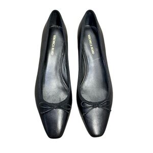 Veronica Beard Black Leather Flats